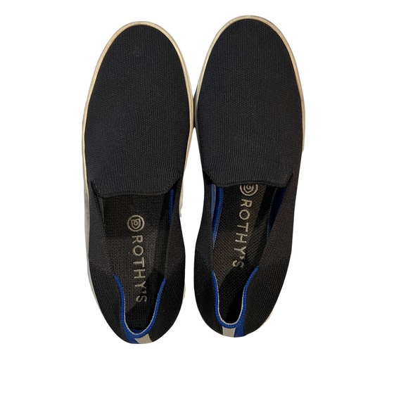 Rothy’s classic sneaker black size 10 good condition comfort classic washable - Picture 2 of 8